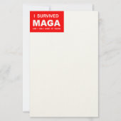 MAGAを生き延びた 便箋 (正面)