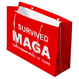 MAGAを生き抜いた ラージペーパーバッグ