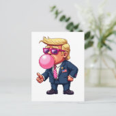 MAGAを誇りに思うトランプピクセル大統領就任式の日  ポストカード (スタンド正面)