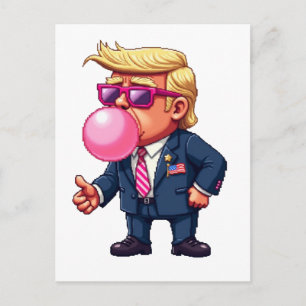 MAGAを誇りに思うトランプピクセル大統領就任式の日 ポストカード