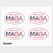 MAGAオーバルステッカー 楕円形シール (シート)
