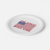 MAGAキングおもしろい・トランプ・サポーター ペーパープレート (アングル)