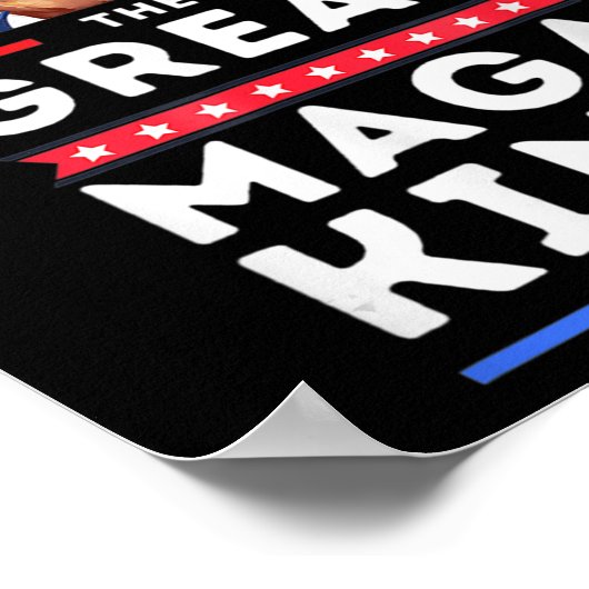 MAGAキング素晴らしトランプバイデン氏政治ウルトラメガP ポスター (角)