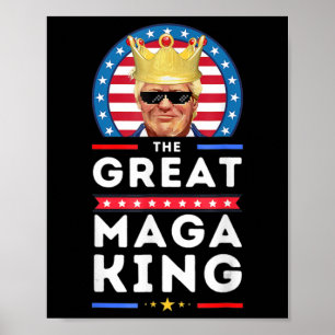 MAGAキング素晴らしトランプバイデン氏政治ウルトラメガP ポスター