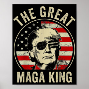 MAGAキング素晴らしトランプバイデン氏政治ウルトラメガP ポスター
