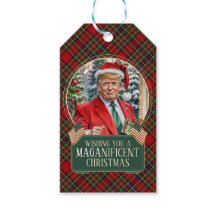 MAGAクリスマスタータンチェックプレイドトランプギフトラベル