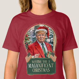 MAGAクリスマストランプサンタスノーグローブキッズ Tシャツ