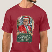 MAGAクリスマストランプサンタスノーグローブユニセックス Tシャツ