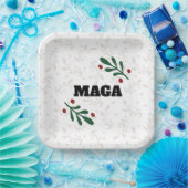 MAGAクリスマスパーティープレート ペーパープレート (パーティー)