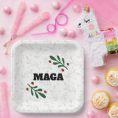 MAGAクリスマスパーティープレート ペーパープレート (パーティー)