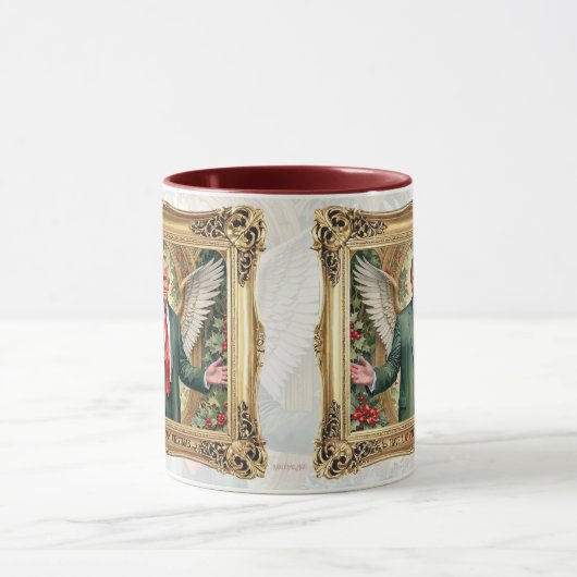 MAGAクリスマスマグ – 翼のあるトランプ マグカップ (中央)