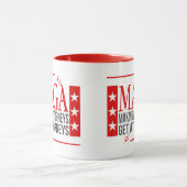 MAGAコおもしろいーヒママグインヒミスティック政治引用文 マグカップ (中央)