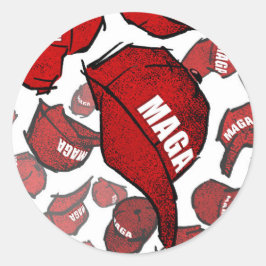 MAGAステッカー ラウンドシール