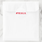 #MAGAステッカー、再びアメリカを作素晴らしる。 ラウンドシール (バッグ)
