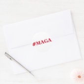 #MAGAステッカー、再びアメリカを作素晴らしる。 ラウンドシール (封筒)