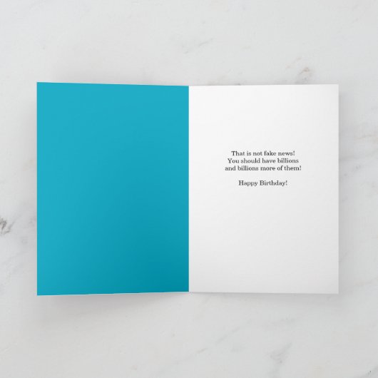 MAGAトランプのヨークシャーテリア犬のためのハッピーバースデー シーズンカード (内部)