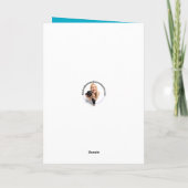 MAGAトランプのヨークシャーテリア犬のためのハッピーバースデー シーズンカード (裏面)