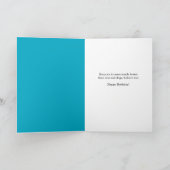 MAGAトランプのヨークシャーテリア犬のためのハッピーバースデー シーズンカード (内部)