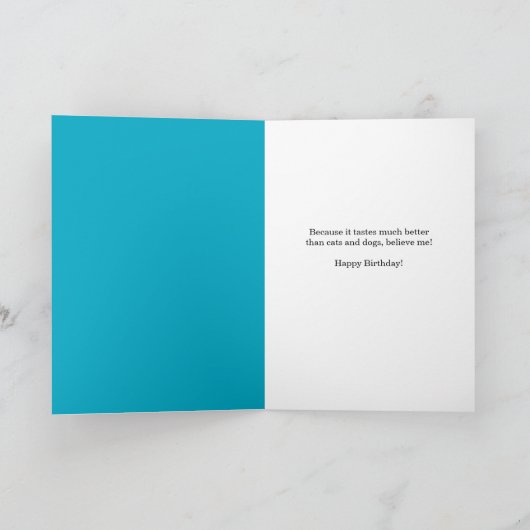 MAGAトランプのヨークシャーテリア犬のためのハッピーバースデー シーズンカード (内部)