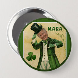 MAGAドナルド・トランプセントパトリック日のシャムロック 缶バッジ