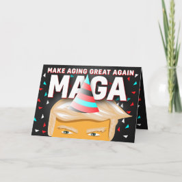 MAGAド最高のおもしろいナルドトランプ誕生日カード カード