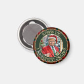 MAGAニフィセントクリスマスサンタトランプMAGAサークル マグネット (正面/裏面)