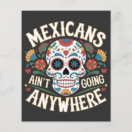 MAGAメキシコはどこにも行かない砂糖スカル チラシ (正面)