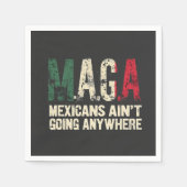 MAGAメキシコ人はどこにも行かないアメリカ人 スタンダードカクテルナプキン (正面)