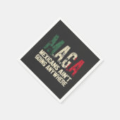 MAGAメキシコ人はどこにも行かないアメリカ人 スタンダードカクテルナプキン (角)