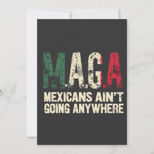 MAGAメキシコ人はどこにも行かないアメリカ人 セーブザデート (正面)