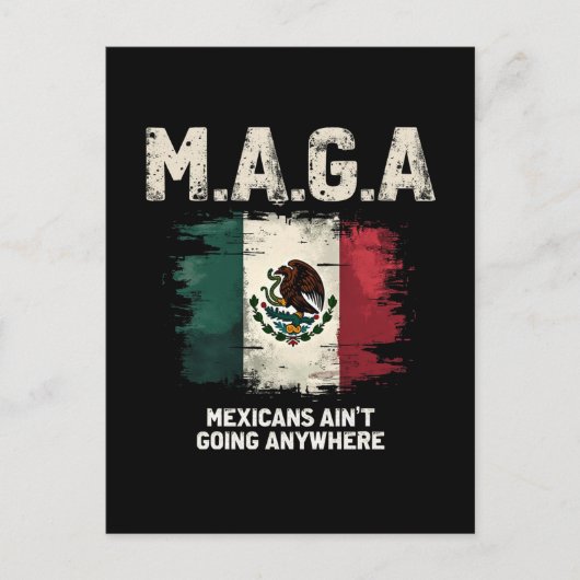 MAGAメキシコ人はどこにも行かない シーズンポストカード (正面)