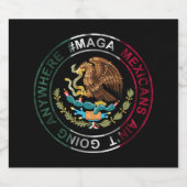 MAGAメキシコ人はどこにも行かない スパークリングワインラベル (シングルラベル)
