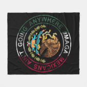 MAGAメキシコ人はどこにも行かない フリースブランケット (正面(横))