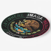 MAGAメキシコ人はどこにも行かない ペーパープレート (アングル)