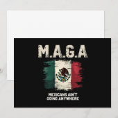 MAGAメキシコ人はどこにも行かない 招待状 (正面/裏面)