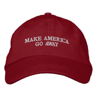 MAGA反トランプ抗議 刺繍入りキャップ