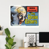 MAGA政治家、嘘、編集文字ポスター ポスター (ホームオフィス)