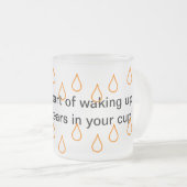 MAGA涙10 oz曇りガラスビアマグカップ フロストグラスマグカップ (正面右)