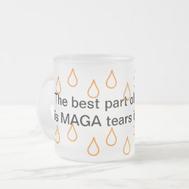 MAGA涙10 oz曇りガラスビアマグカップ フロストグラスマグカップ