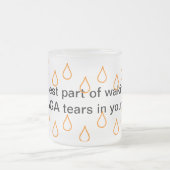 MAGA涙10 oz曇りガラスビアマグカップ フロストグラスマグカップ (中央)