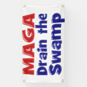 MAGA湿地の赤い青を排出 横断幕 (縦)