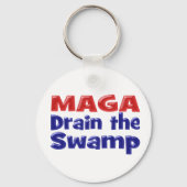 MAGA湿地を赤い青色の文字で排水 キーホルダー (正面)