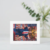 MAGA祝ツイストの大統領の日：ドン ポストカード (スタンド正面)