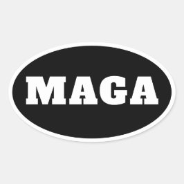 MAGA説明は不要 楕円形シール