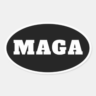 MAGA説明は不要 楕円形シール