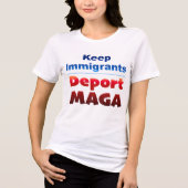 MAGA追放 レディースTシャツ トライブレンドTシャツ (正面)