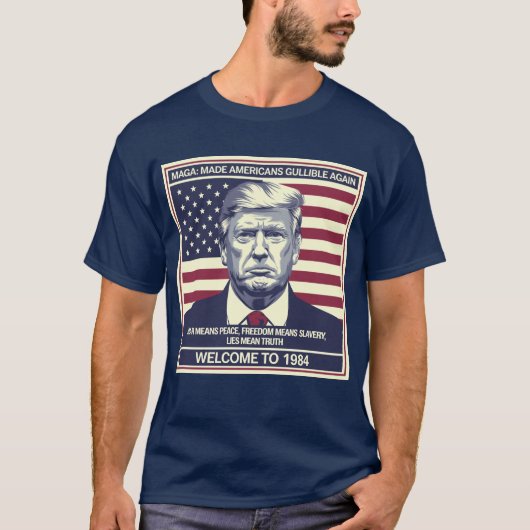 MAGA:アメリカ人を再びガリガリに Tシャツ (正面)