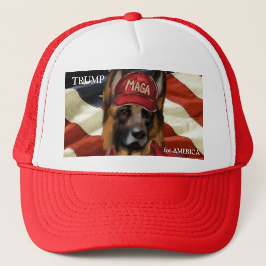 MAGA ジャーマンシェパード キャップ (正面)