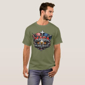MAGA: 神、銃、そして本気。 Tシャツ (正面フル)
