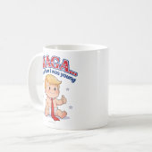 MAGA...私が若かった頃みたいに - コーヒーマグカップ (正面左)